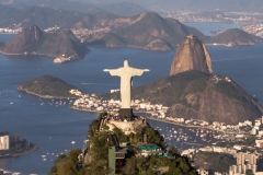 Aerial Photo of Sugarloaf and Christ the Redeemer- Rio de Janeiro Brazil